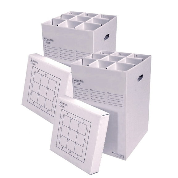 AOS Rolling Storage File Manager 25-9-2PK Stores Rolled Items Up to 24" in Length