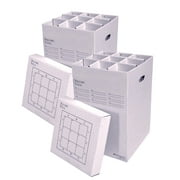 Offex OFX-508469-AO Office Rolling Storage File Manager, Stores Rolled Items Up to 24" in Length