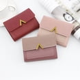 thumbnail image 2 of Cartera pequeña estilo coreano para mujer, tarjetero corto, billetera triple, tarjetero para mujer, minitarjetero, 2 of 6