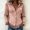Pink, variant on Womens Vintage Shirts Fringe Suede Western Cowgirl Shirts Long Sleeve Button Down Tops Slim Fit Country Concert Jacket