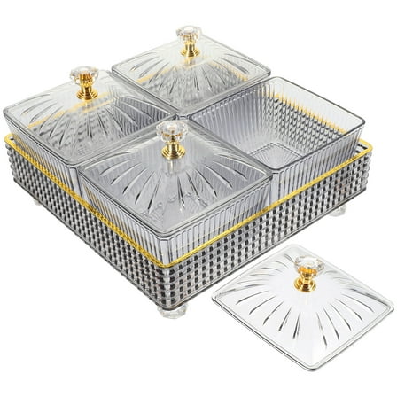 Kitandove 1 Set Snack Storage Bowl Dry Fruit Bowls Modern Style for Christmas and Birthday