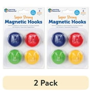 (2 pack) Learning Resources Super Strong Magnetic Hooks Set, Classroom Supplies