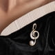thumbnail image 3 of Guardurnaity Broche de nota musical de cobre, cristal portátil, peroné de moda, brillante, respetuoso con el medio ambiente, resistente al agua, Ropa, zapatos y accesorios Miscelánea, 3 of 6