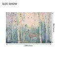 thumbnail image 4 of Yayeee Bath Rug for Bathroom Floor Non Slip Rectangle Fluffy Soft Absorbent Mat, 16"x24", Night Deer, 4 of 7
