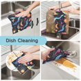 thumbnail image 2 of Yayeee 6 Pack Kitchen Dishcloths for Washing Dishes Soft Absorbent Microfiber Towels, Zodiac Stars, 2 of 9