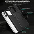 thumbnail image 6 of Nalacover for iPhone 15 Pro Max Case, Military Grade Drop Protection,Skin-Friendly Compatible with MagSafe Silicone & PC Double Layer Protection Shockproof Cover For iPhone 15 Pro Max, Black, 6 of 10