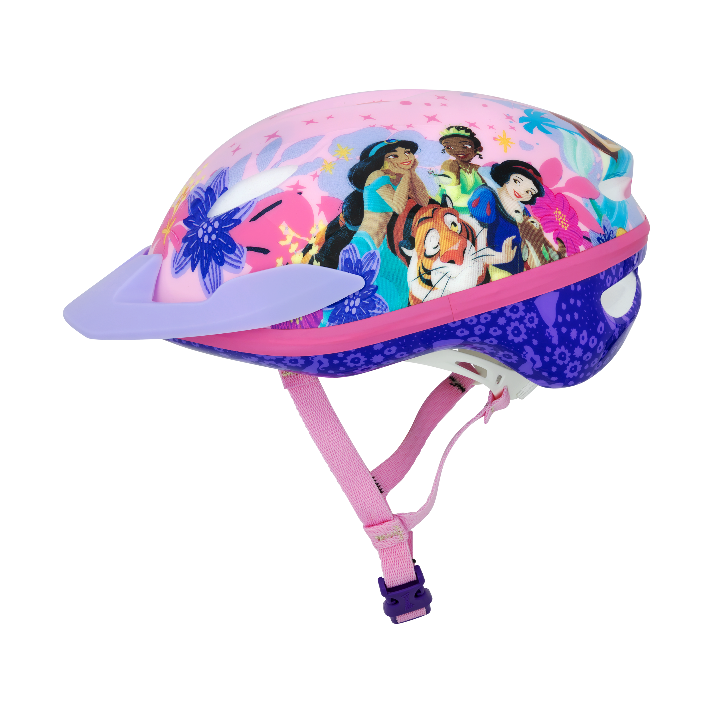 Disney Princess Kids Bike Helmet with Adjustable Fit for Ages 5+