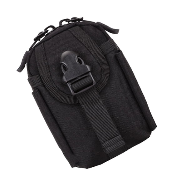 Advancent Accesorio pequeña bolsa impermeable al aire libre bolso de múltiples bolsillos teléfono pluma almacenamiento cintura bolsas paquete Escalada Negro