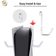 thumbnail image 4 of JYS Wall-Mounted Side Storage Rack for PS5 Pro/PS5 Slim - Console Hanger with Dual Controller & Headphone Holder, Space-Saving Gaming Organizer for PlayStation 5 Disc/Digital Editions, 4 of 6