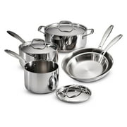 Tramontina 8 Pc Tri Ply Clad Stainless Steel Cookware Set