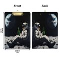 thumbnail image 5 of FORMRS Acrylic Clipboard with Low Profile Clip Standard A4 Letter Size, 12.5" x 9", Sitting on The Moon, 5 of 8