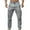 Gray, variant on Cargo Pants for Men Casual Elastic Waist Athletic Gym Pants Active Fit Outdoor Workout Pants