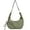 Green, variant on Lazy Style Shoulder Crossbody Bag with Ruffle Designs Large Capacity Canvas Bag for Work Shopping Travel College