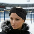 thumbnail image 2 of Unique Bargains 1 Pc Women's Warm Headband Winter Ear Warmer Knit Head Wraps Black, 2 of 6