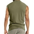 thumbnail image 3 of Tank Tops Men Qiggri Men Leisure Versatile Button Pocket Solid Color Thin Style Sleeveless T-shirt Sleeveless Shirts For Men, 3 of 4