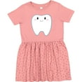 thumbnail image 3 of Inktastic Cute Tooth Girls Toddler Dress, 3 of 5