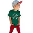 thumbnail image 5 of TIREOW Girls Oversized Baseball Print T-Shirts Kids Cute Print Short Sleeved Athletic Tee Shirt Teen Preppy Loose Blouse ﻿ (Green, 2-3 Years), 5 of 7