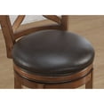 thumbnail image 4 of Provence 34" Swivel Tall Bar Stool in Light Oak, 4 of 9