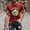 Purple, variant on Mens Green Flame Graphic T-Shirt Ombre Gradient Streetwear Crewneck Short Sleeve Stretch Tee Big Tall Sizes S-7XL,Size 3XL