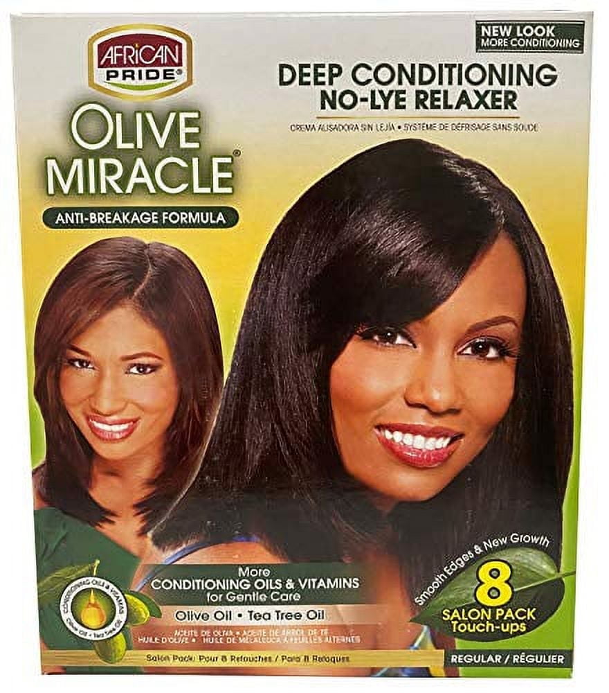 African Pride Olive Miracle Hair Oil, Deep Conditioning NoLye
