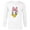 White, variant on Disney Daisy Duck Sassy & Glamorous Speckled Bow and Name - Long Sleeve T-Shirt for Men - Customized-White