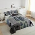 thumbnail image 3 of Feelyou Rustic Bear Deer Queen Comforter Set for Men, Farmhouse Wooden Plank Bedding Sets, Jungle Wildlife Hunting Reversible Bedding Comforter Set, Luxury Bedroom Decor, 3-Piece, 3 of 8