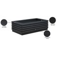 thumbnail image 2 of Meridian Furniture Table Basse en Cuir Vegan Noir Rory, 2 of 29