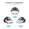 thumbnail image 2 of QQV Battery Head Strap for Oculus Meta Quest 3S/3, 7500mAh Replacement for Enhanced Comfort and Play Time, Adjustable Elite Strap VR Headset for Meta/Oculus Quest 2, 2 of 8