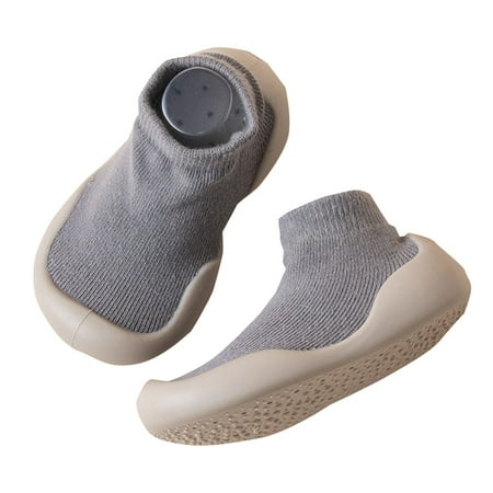 

eczipvz First Walker Shoes Boy Kids Shoes Boys Size 3 Months-6 Months Spring New Solid Color Double Mesh Breathable Non Slip Casual Sports Boys Sneakers Grey 4-5 Years