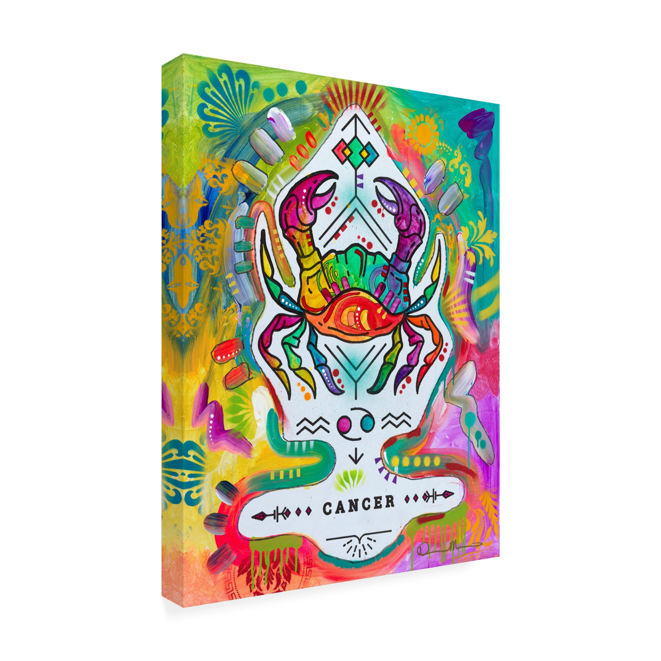 Canvas Wall Art - Dean Russo 'Cancer' Wall Art for Living Room, Bedroom, or Office Décor by Trademark Fine Art - 14 x 19 Inches