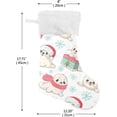 thumbnail image 2 of Coolnut Christmas Stockings 1PCS,Cute Christmas Baby Animal Big Xmas Stockings Gift Decorations and Party Supplies,Used for Fireplace Decoration Socks Christmas Tree Decoration, 2 of 7