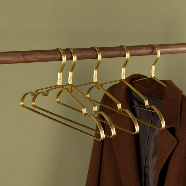 5pcs/10pcs Anti-slip Velvet Clothes Hangers For Wet/dry Clothes