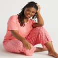 thumbnail image 2 of JUNWELL Women‘s Knit Cropped Sleep Pants  Sizes S to 3X, 2 of 6