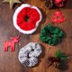 thumbnail image 4 of GOOHOCHY Lurrose 6PCS Christmas Hair Scrunchies Girl Bandas elásticas para el cabello Soporte para cola de caballo Conjunto de lazos para el cabello Accesorios para el cabello, 4 of 7
