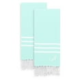 thumbnail image 2 of Linum Home Textiles Alara Personalized Turkish Pestemal Hand Towel - Set of 2, 2 of 2