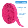 thumbnail image 3 of Uxcell 6 Yard Snap Button Tape for Sewing Cotton Snap Button Trim Fastener Buckles Tape for Clothes DIY, Rose Red, 3 of 7