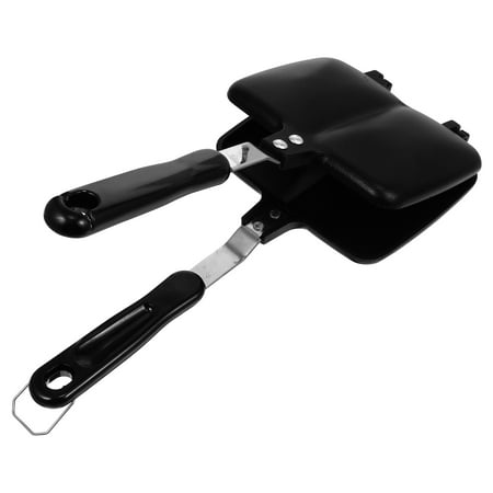

1pc Non-stick Sandwich Frying Pan Bread Baking Plate Kitchen Supplies (Black)