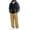 Black, variant on Delconic Mens Fleece Lined Hoodie and Straight Leg Pants Set Relaxed Fit Zip Front Long Sleeve Casual Two Piece Tracksuit Army Green L