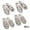 Cat+Small Flower, variant on KYAIGUO 4PCS Spa Slippers, Disposable Slippers Non Slip Beautiful Prints Indoor Slippers for Adults Lightweight and Portable Closed Toe Spa Slippers for Hotel Travel