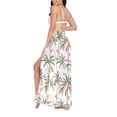 thumbnail image 3 of Women Sarong Wraps Palm Tree Tropical Swimsuit Beach Pareo Bikini Coverups Skirt M, 3 of 7
