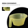 thumbnail image 3 of Mobutofu 3Pcs Hair Tint Cup Yellow Plastic Dyeing Bowl for Easy Hair Color Application, 3 of 8