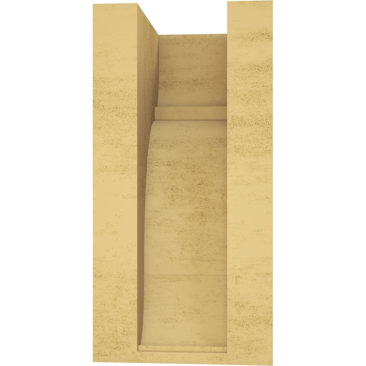 6"W x 6"D x 12"H Wide Bryant Rough Cedar Woodgrain TimberThane Corbel, Primed Tan
