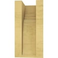 thumbnail image 4 of 6"W x 6"D x 12"H Wide Bryant Rough Cedar Woodgrain TimberThane Corbel, Primed Tan, 4 of 6