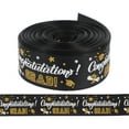 thumbnail image 1 of Shisuyan Diy Bow Making Ribbon Graduation Gift Polyester Black 1 Roll 177.2x0.87x0.04in, 1 of 9