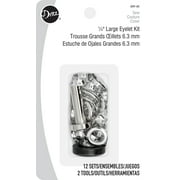Dritz 1/4 Large Eyelets and Tool, Silver