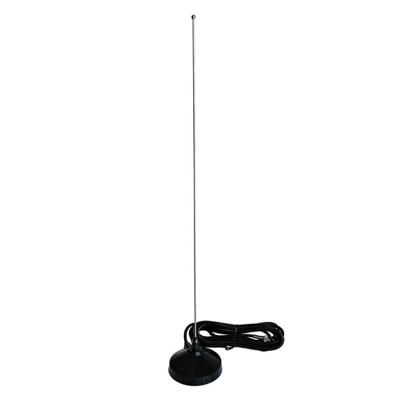 Mobile Antenna VHF UHF Tunable With 3 1/4" Magnet Mount 12' RG58 Mini-UHF Connector For Motorola Radio