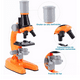 thumbnail image 2 of Juguete Microscopio Infantil 1200x Educativo naranja, 2 of 5