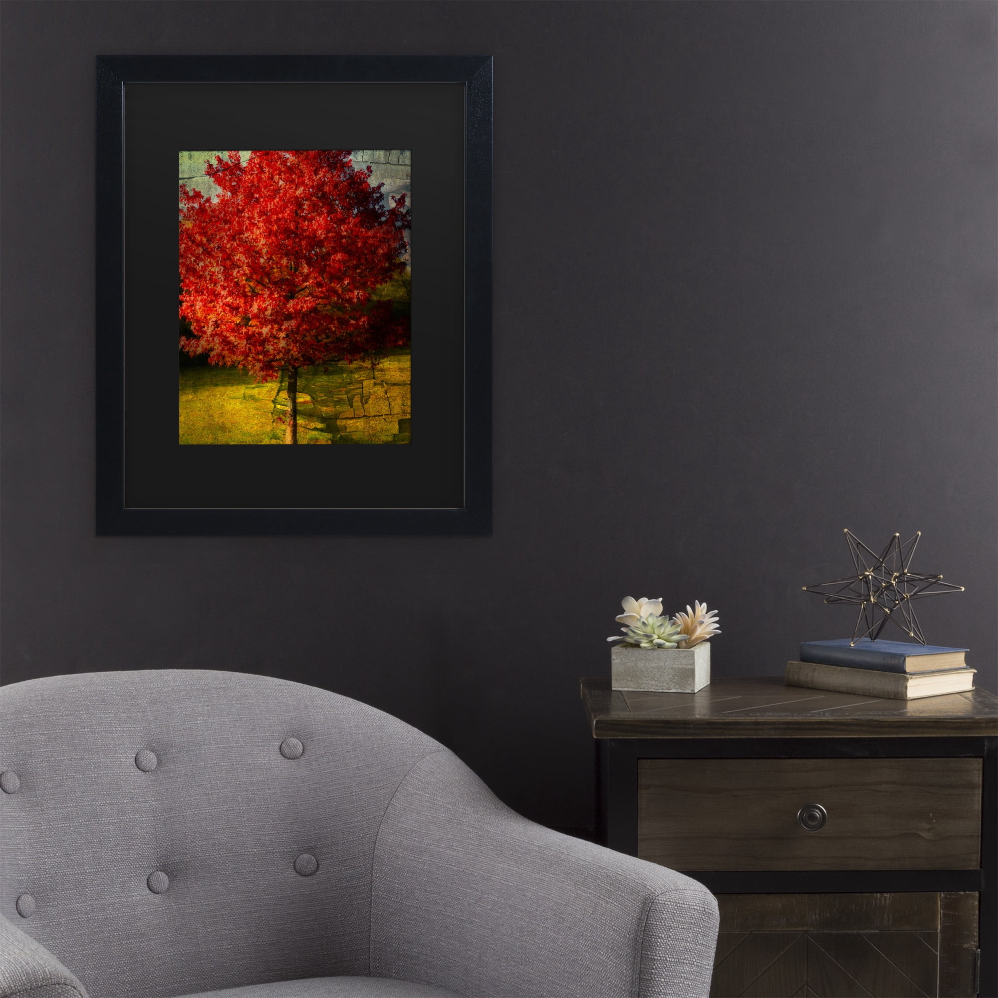 Trademark Fine Art 'Autumn Red' Canvas Art by Philippe Sainte-Laudy