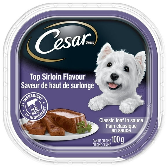 Cesar Classic Loaf in Sauce Top Sirloin Flavour Soft Wet Dog Food, 100g