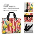 thumbnail image 4 of FORMRS 16" Laptop Bag Carrying Sleeve Case with Handle Travel Shoulder Briefcase, Red Striped Lemon, 4 of 8